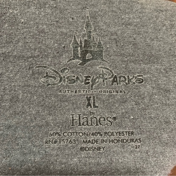 Disney Parks Gray Mickey Mouse unisex kids crew neck short sleeve t-shirt Sz XL - Picture 9 of 9